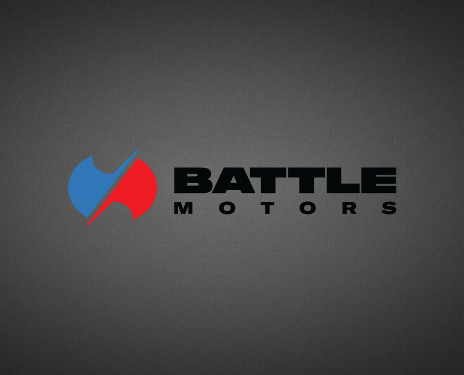 Battle motors truck logo
