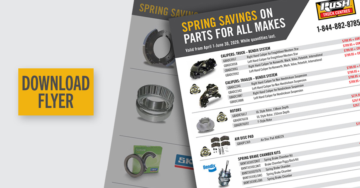 Parts Specials Rush Truck Centres of Canada Mississauga Ontario