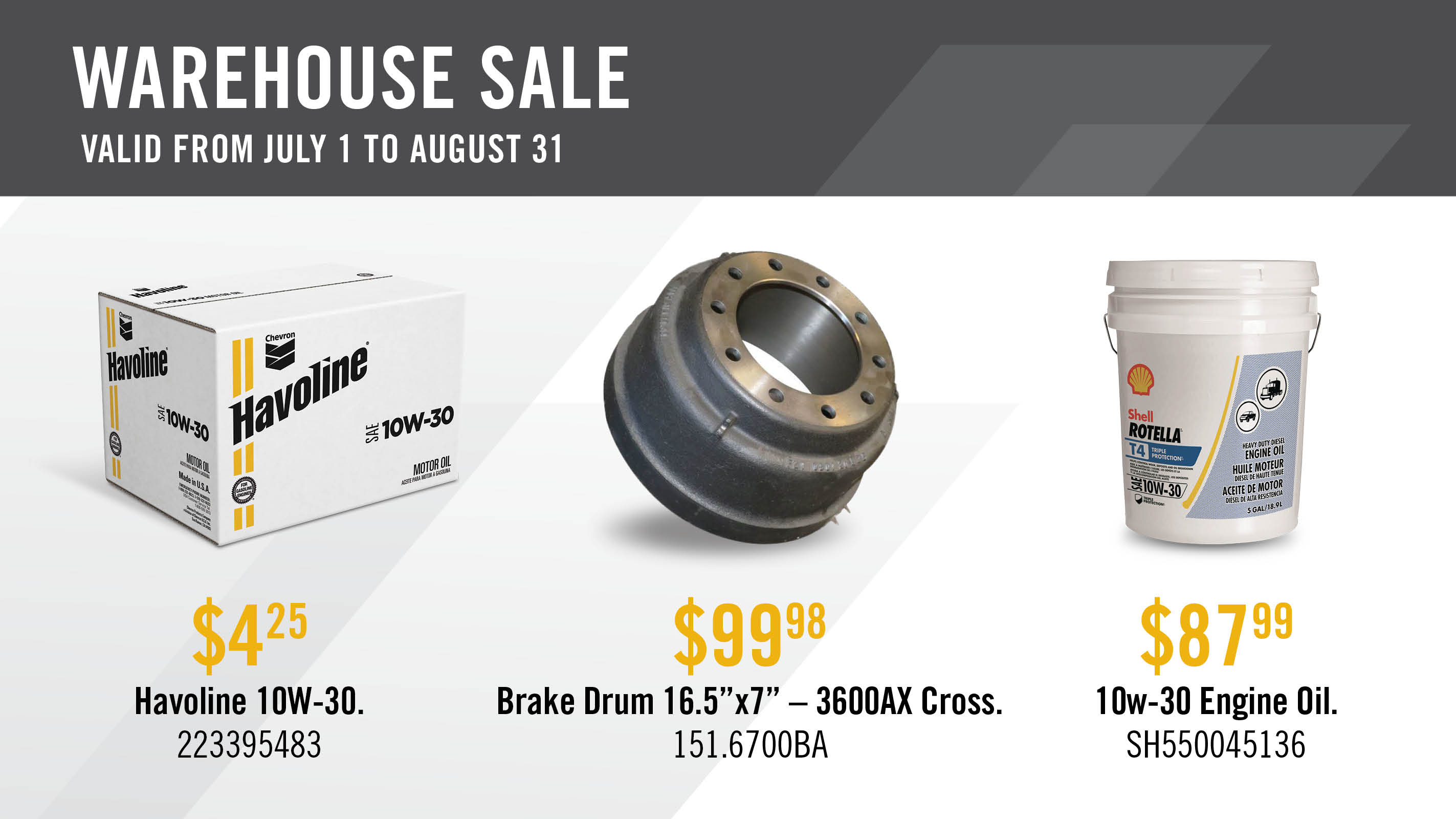 Warehouse flyer